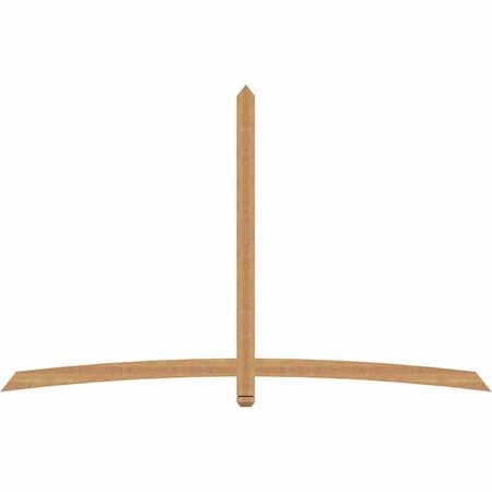 Ekena Millwork Bellingham Timber Gable Bracket, Western Red Cedar, 96"W x 60"H x 1 1/2"D x 3 1/2"F, 15/12 Pitch GBW096X60X0204BEL00SWR